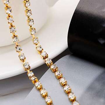 Victray Glitter Rhinestone Body Chain Jewelry | Stylish Bikini Accessory