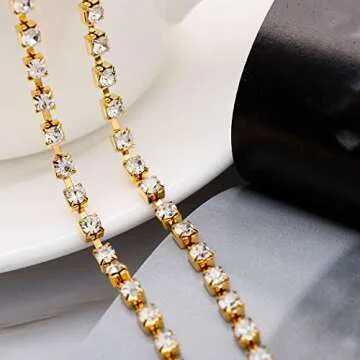 Victray Glitter Rhinestone Body Chain Jewelry | Stylish Bikini Accessory