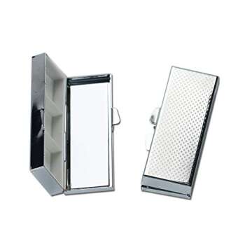 LIZIMANDU Stainless Steel Pill Box for Stylish Daily Use