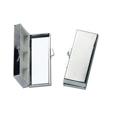 LIZIMANDU Stainless Steel Pill Box for Stylish Daily Use