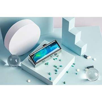LIZIMANDU Stainless Steel Pill Box for Stylish Daily Use