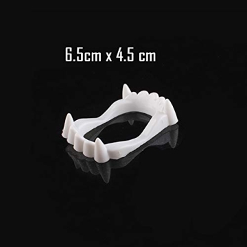 Boieo White Vampire Fangs for Kids Halloween Costumes
