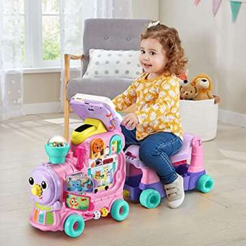 VTech 4-in-1 Letter Learning Train, Pink, Large