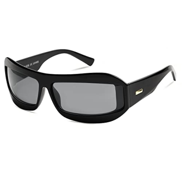 SOJOS Futuristic Wrap Around Sunglasses for Stylish Protection