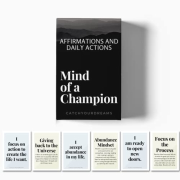 Mind Of A Champion - Motivational Cards for Men Affirmations and Action Steps to Turn Dreams into Re...