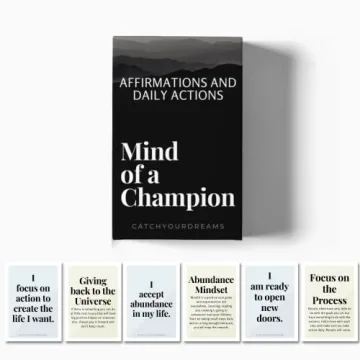 Mind Of A Champion - Motivational Cards for Men Affirmations and Action Steps to Turn Dreams into Re...