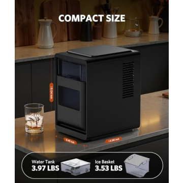 COWSAR Ice Maker: 16 Crystal Clear Ice Cubes in 12 Minutes