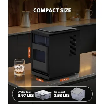 COWSAR Ice Maker: 16 Crystal Clear Ice Cubes in 12 Minutes