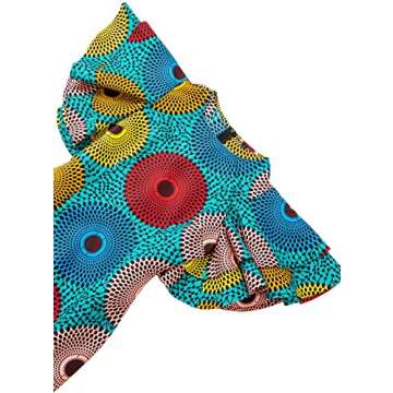 Stunning SHENBOLEN African Print Dress for Women 100% Cotton