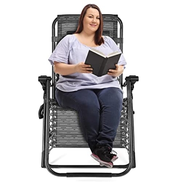 Fitnessclub Zero Gravity Chair - 350LBS Capacity Oversized Lounge