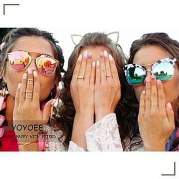 YoYoee Almond Fake Nails Cute Black Press on Nails Tips French Short False Nails Pearl Full Cover Stick on Nails for Women and Girls 24Pcs