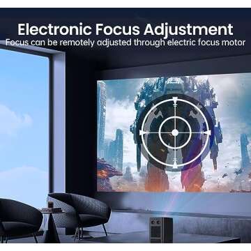 [Bluetooth & WIFI Projector] Pro Version Premium Projector HDR 5G AAXA L500 1080p Wireless Mirroring iPhone Android Streaming App Store, 10W Speakers, Mini Projector