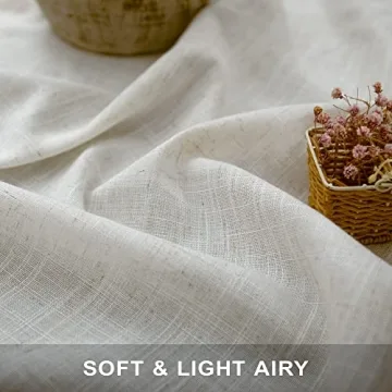 Elegant Natural Linen Curtains for Home Decor