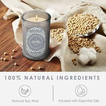 Lavender Cedar Sandalwood Scented Candle for Gifting