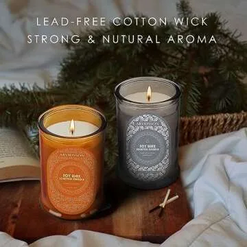 Lavender Cedar Sandalwood Scented Candle for Gifting