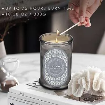 Lavender Cedar Sandalwood Scented Candle for Gifting