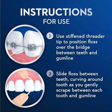 Oral-B Glide Threader Floss, 30-Count (Pack of 6)