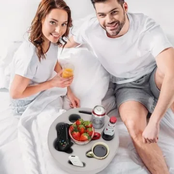 Couch Cup Holder Pillow for Drinks and Remotes