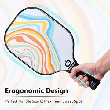 Niupipo Pickleball Paddles, Parent, Child Pickleball Set, USAPA Approved Pickleball Paddles 4 Pack, 4 Balls, 1 Pickleball Bag, Fiberglass, Lightweight Pickleball Paddle