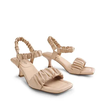 DREAM PAIRS Women's Comfortable Kitten Heels Sandals