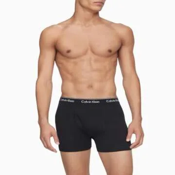 Calvin Klein Men's Cotton Classics 3-pack Boxer Brief, 3 Black, XX-Large