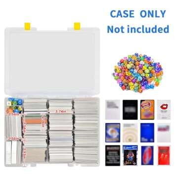 Xuerdon Trading Card Storage Box, 2300+ Playing Card Case Holder Organizer Compatible with PM TCG/fo...