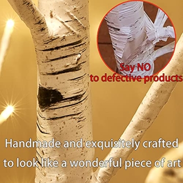 Fudios Lighted Birch Trees 4FT for Home Christmas Decor