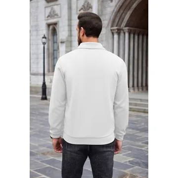 COOFANDY Comfortable Quarter Zip Pullover for All Seasons