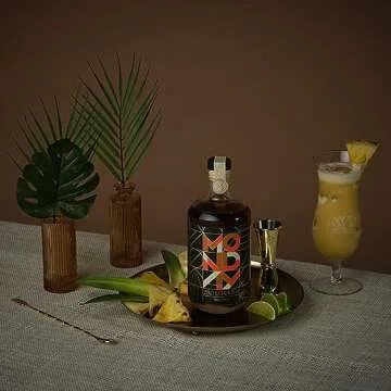 MONDAY Zero Alcohol Rum – A Non-Alcoholic Spirit with Low Sugar, 5 Calories, Vegan and Gluten Free - 750ml