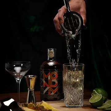 MONDAY Zero Alcohol Rum – A Non-Alcoholic Spirit with Low Sugar, 5 Calories, Vegan and Gluten Free - 750ml