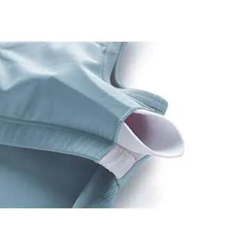 Women’s Longline Sports Bra Wirefree Padded Medium Support Yoga Bras Gym Running Workout Tank Tops (Denim Blue, X-Large)