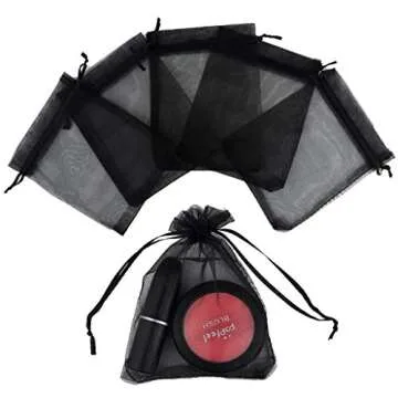 Bskifnn 100pcs Halloween Organza Bags for Gifts and Favors