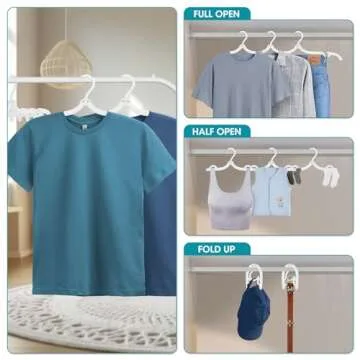 30 Pcs Portable Foldable Travel Hangers for Easy Packing