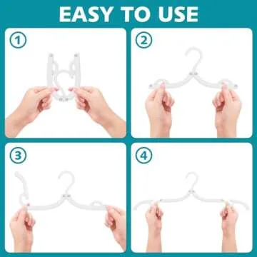 30 Pcs Portable Foldable Travel Hangers for Easy Packing