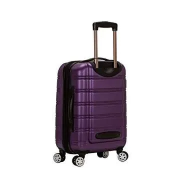 Rockland Melbourne Hardside Expandable Spinner Wheel Luggage, Purple, Carry-On 20 inches