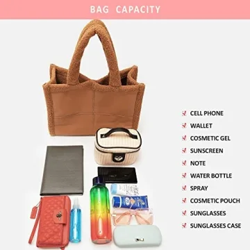 Vegan Leather Sherpa Tote Bag - Winter Fashion Essential