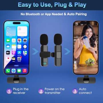 Wireless Lavalier Microphone - Perfect for Creators