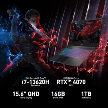 MSI Katana 15 Gaming Laptop - i7, RTX 4070, 165Hz