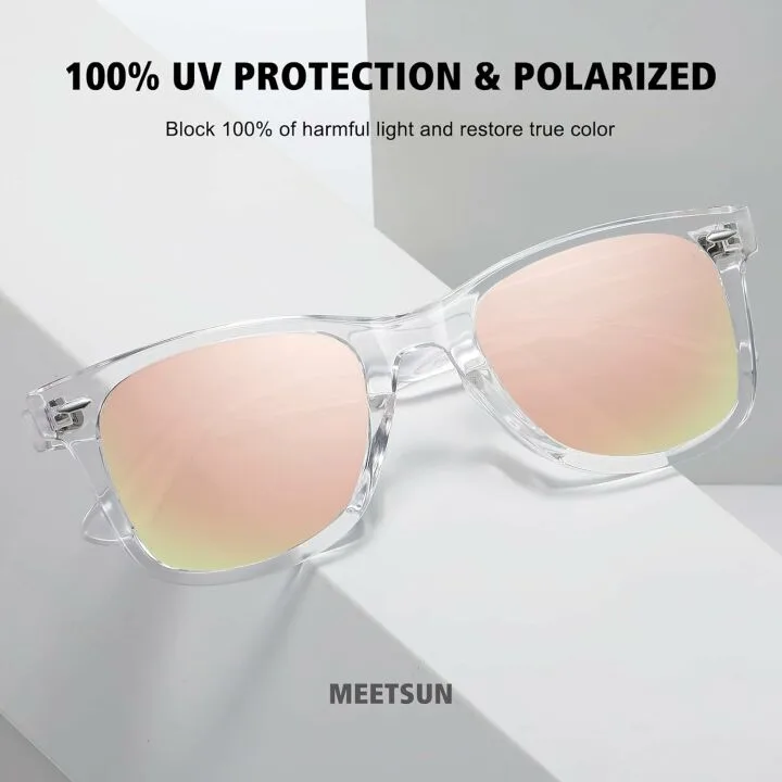 MEETSUN Retro Polarized Sunglasses 3 Pack UV Protection