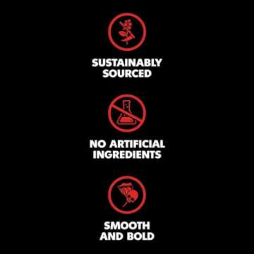 Death Wish Coffee, Valhalla Java Odinforce Blend - Whole Bean Dark Roast - Extra Kick of Caffeine - Arabica & Robusta Coffee Beans - 12 Ounce (Pack of 1)