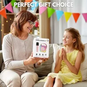Karaoke Machine, Portable Bluetooth Speaker with Wireless Microphones for Kids Adult, Birthday Family Party Gifts Toys for Toddler Girls Boys 3 4 5 6 7 8 9 10 11 12+ Year Old