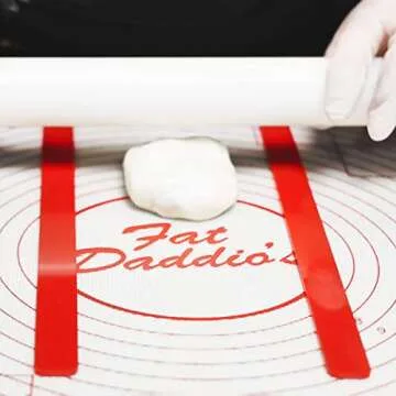 Fat Daddio's Fondant & Dough Leveler Set, 13.75 x 0.75 Inch, White, Black, Red