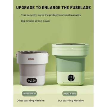 Portable Mini Washing Machine 15L Capacity For Small Loads