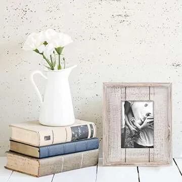 Rustic 5x7 Wooden Picture Frame – Farmhouse Style