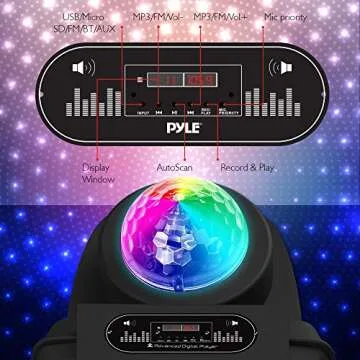 Pyle 700W Portable PA Speaker with Bluetooth & DJ Lights
