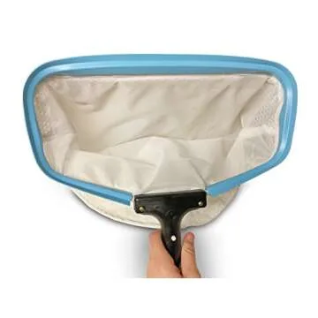 Bucket Lidz Triluca Pool Skimmer – Fine Mesh Net for Sand, Silt, Pet Hair, & Leaves – Great for Decorative Koi Ponds, Hot Tubs, and Pools