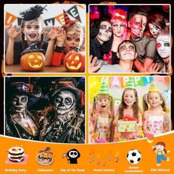 20 Colors Professional Face Paint Kit for Kids & Adults