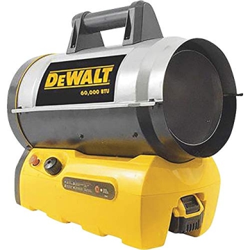 DeWalt 68K BTU Portable Propane Heater - Battery Start, Quiet Forced Air