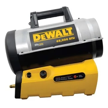 DeWalt 68K BTU Portable Propane Heater Battery Start Quiet