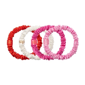 Luxurious Slipsilk Skinny Scrunchies for Hair Protection